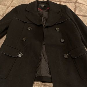 Black pea coat